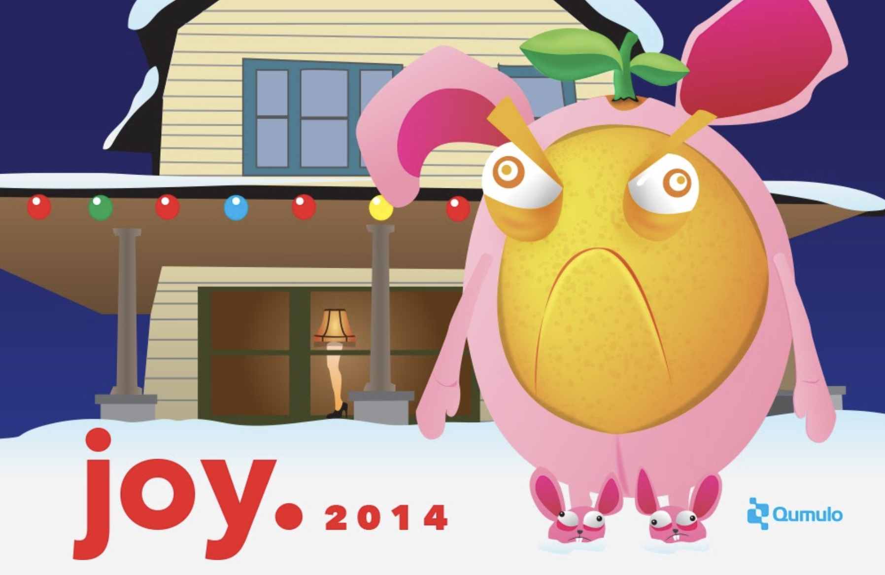 2014 Holiday card inspired by A Christmas Story.